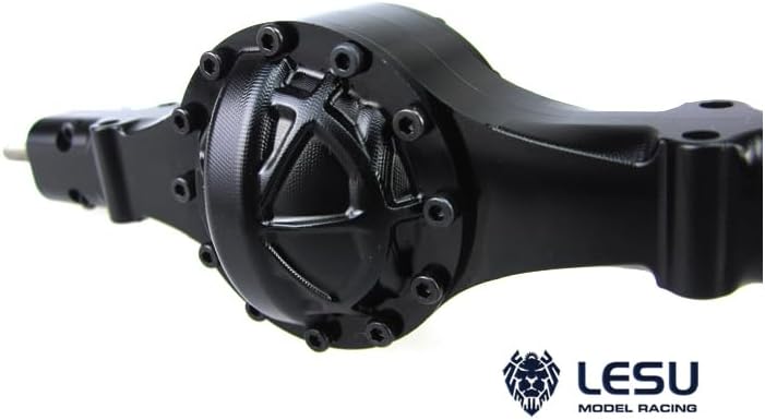US in Stock, 1/14 LESU Rear Power Axle Q9023 Metal a Model RC Tractor Truck DIY Car Parts