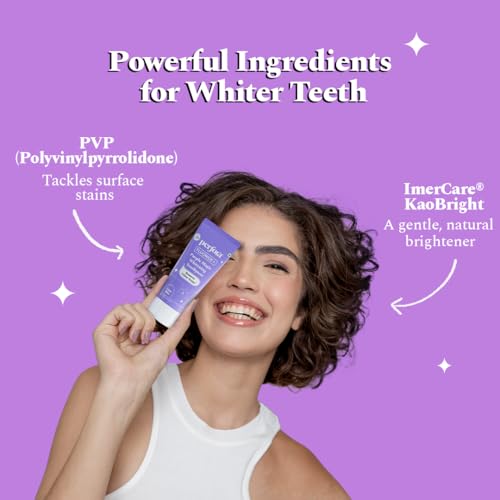 Image of Perfora Teeth Whitening Combo | Enamel-Safe & Sensitivity-Free Oral Care Formula For Tooth Stain Removal | No Artificial Sweeteners | Purple Toothpaste-75gm & Teeth Whitening Mouthwash