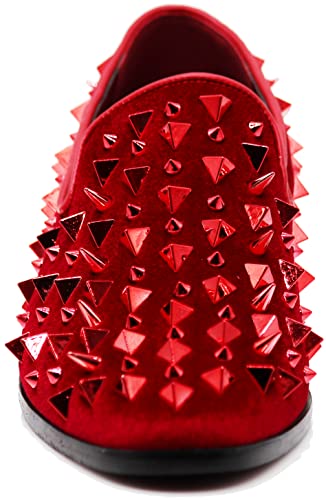 SPK16 Men's Vintage Spike Dress Loafers Slip On Fashion Shoes Classic Tuxedo Dress Shoes4