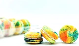 50 Pack Gluten Free French Fruity Pebble Macaron | A great addition for your bakery establishment or your next party