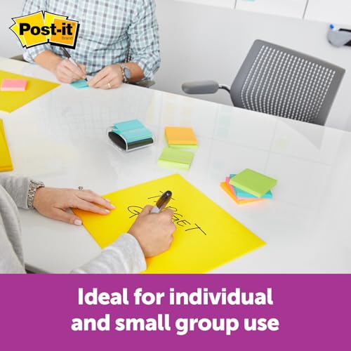 Post-it Super Sticky Big Notes, 11 in. x 11 in., Extra Large Sticky Notes Yellow, 1 Pad, 30 Sheets, Great for Vision Boards, Creative Projects, Study Spaces, Group Brainstorming, and More