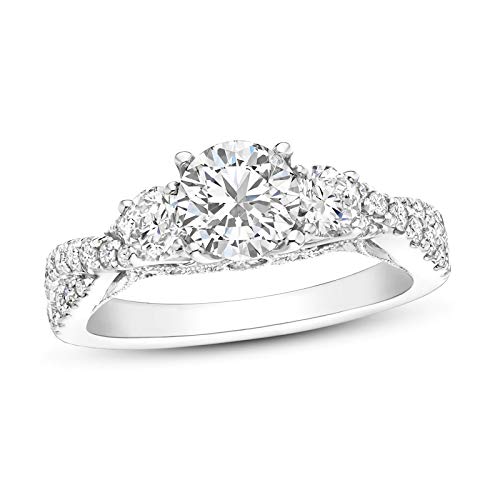 1.5 Carat (ctw) Moissanite Engagement Rings for Women 10K/14K/18K gold Ring Moissanite Rings4
