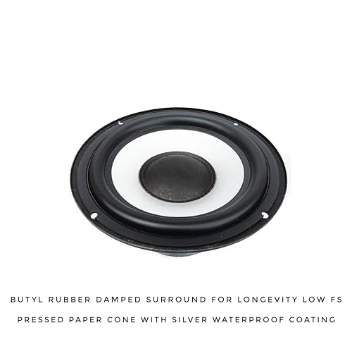 Image of BIA ; ACOUSTICS 6.5 Inch Subwoofer V2 Long Strokers 65W 4ohm for Bass Tube & Home Theatre (Silver)