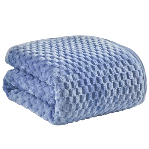 Cobertor King Alaska Dupla Face Manta Flannel Super Soft- Blue