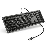 💻 PARFAIT POUR MAC – CLAVIER QWERTY Clavier filaire compatible MacBook, iMac, Mac Mini et autres appareils. Disposition QWERTY idéale pour un usage professionnel ou international.