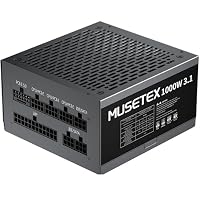 MUSETEX – MUSETEX 1000 Watt Netzteil, vollständig modulares ATX-Netzte