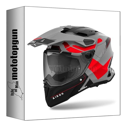 Casque dual Airoh Commander 2 Reveal, la perfection mat rouge XS