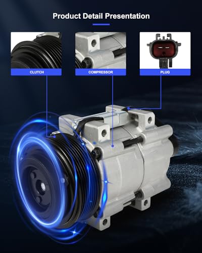 Image of ECCPP AC Compressor Fast Cooling Fit for Dodge for Ram 2500 3500 5.9L 6.7L 2006 2007 2008 2009 Air Conditioning Compressor