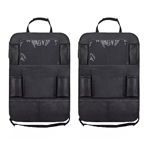 Henniu Organizadores de banco traseiro de carro Organizador de mala de carro com 10 bolsos de armaze