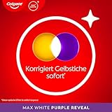 Colgate Max White Charcoal Zahnpasta 4x75ml - entfernt bis zu 100% der oberflächlichen Verfärbungen, stellt das natürliche Weiß der Zähne wieder her, sanft zum Zahnschmelz