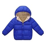 Kimjun Toddler Baby Hooded Down Jacket Boys Girls Kids Thicken Warm Winter Coat Outerwear 18-24M Blue