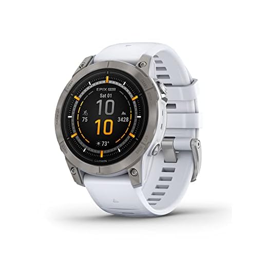 Garmin Epix Pro (Gen 2) Sapphire Edition, 47 mm, smartwatch ad alte prestazioni, tecnologia avanzata di guida, torcia integrata, pietra bianca