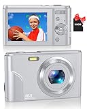 Digital Camera, Zostuic 48MP Autofocus Kid Camera with 32GB Card 1080P Video Camera with 16X Zoom, C