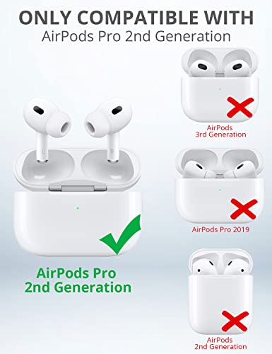 Supmega For Airpods Pro 2 Case, Protective Silicone Case Cover With Magnetic Secure Lock, Compatible With Magsafe & Apple Watch Charger, Case For Airpods Pro 2Nd Generation 2022 #TOP7
