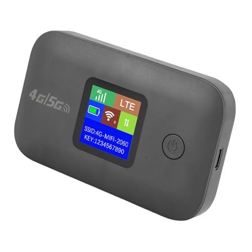 Image of 4G LTE Mobile Hotspot, Portable WiFi Router with SIM Card Slot, Supports 8-10 Users, for Travel Smartphone Tablet Laptop (European Version)