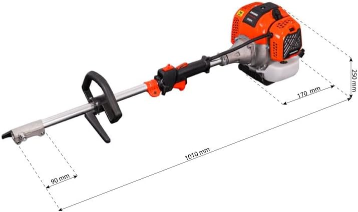 SAKAWA Hedge Trimmer with dimensions
