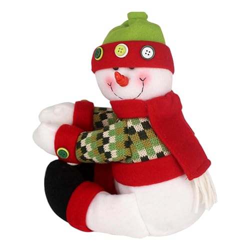 Punta de árbol de Navidad, decoración para árbol de Navidad, muñeco de nieve, muñeco de nieve, adorno de corona de árbol, decoración para fiestas