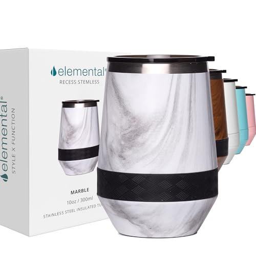 Elemental Recess 10oz Triple Wall Insulated Stainless Steel Wine Tumbler