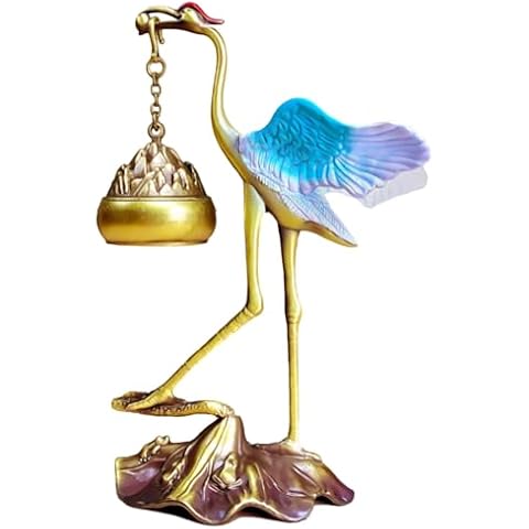 Incense Holder, 2 in 1 Incense Stick Holder, Crane Hanging Incense Burner for Powder/Stick/Coil Incense, Incense Diffuser As Gift for Yoga and Meditation Cover