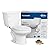 PROFLO PFCT301HE Complete 1.28 GPF Two Piece Elongated Toilet with Left Hand Lever - 15-3/4" Tall Bowl - White