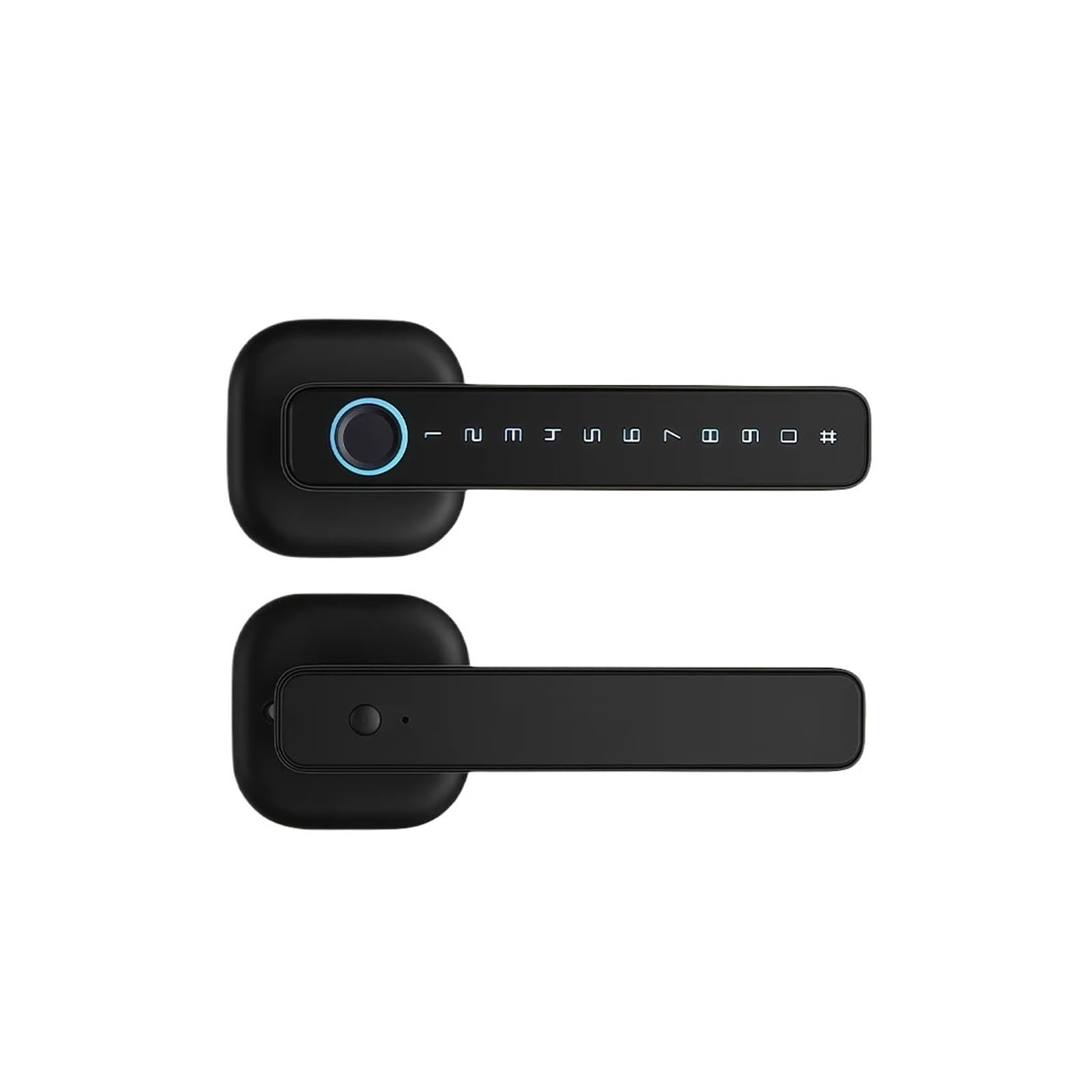 DIGNIFE Smart Door Lock, M6 Bluetooth Smart Door Lock Fingerprint Password Multi Unlock Electronic Lock for Home(Nero)