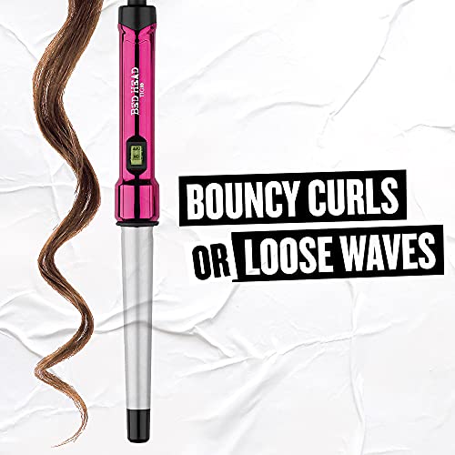 Bed Head Curlipops Clamp-Free Tapered Curling Wand Iron | For Bouncy Curls And Massive Shine (1 In) #TOP2