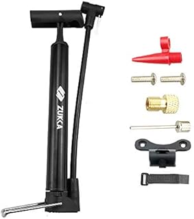 ZUKKA Mini Bike Pump Portable,Hand Bicycle Floor Air Pump for Presta and Schrader