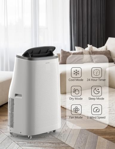 Image of Garvee 14,000 BTU Portable Air Conditioner, 9300 BTU SACC 3-in-1 AC Unit