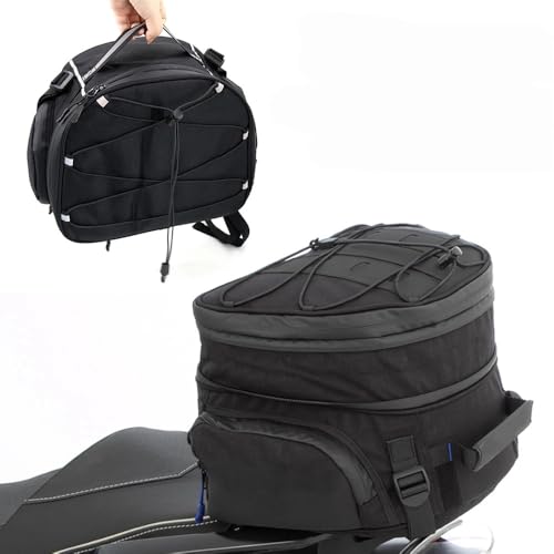 Sacoche de queue en nylon noir premium pour moto BMW R1300GS