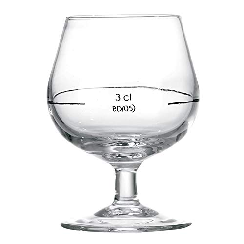 Arcoroc Set de 12 verres cognac en verre 15cl, marque de 3cl Cover