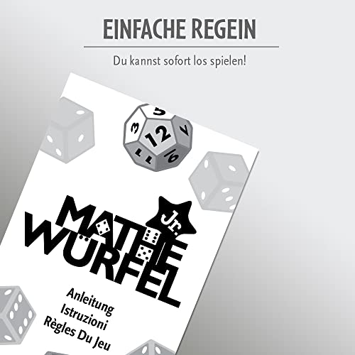 ThinkFun - 76316 - Mathe Würfel Junior - Grundrechenarten spielerisch Vertiefen, Lernen ohne es zu merken. EIN Würfelspiel für Kinder ab 6 Jahren