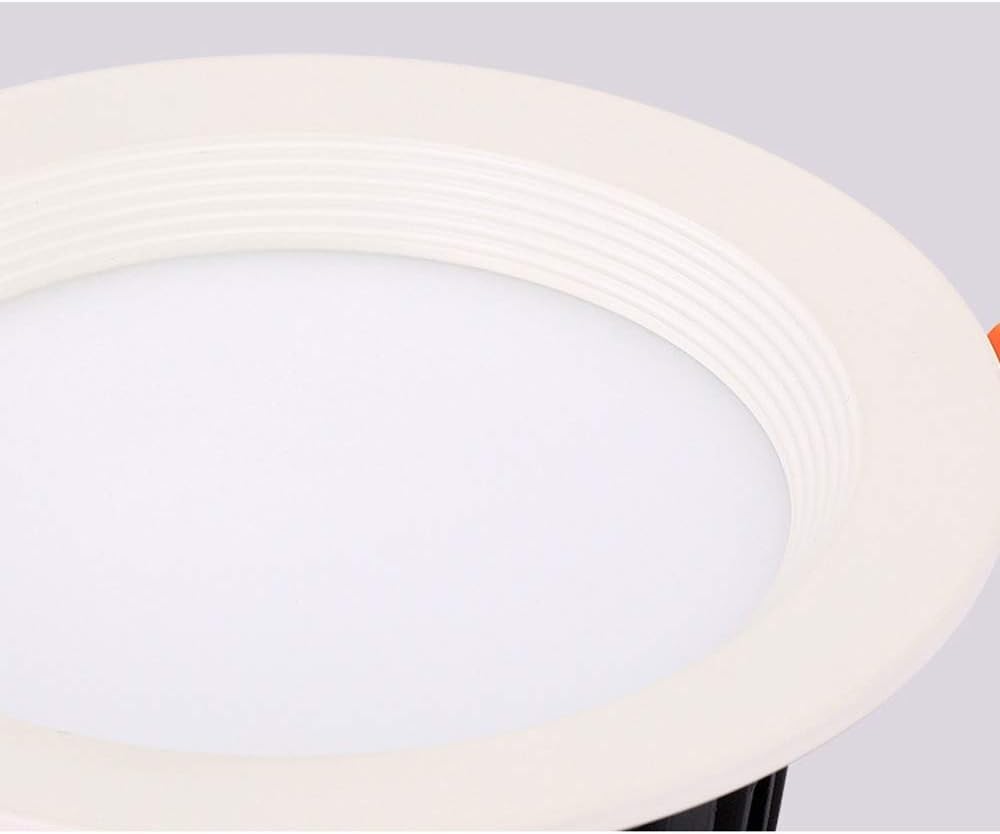 Downlight de interior Luz de techo empotrada resistente Luz empotrada de aluminio fundido a presión Luz de panel redondo Foco Adecuado for iluminación interior y exterior de dormitorio de baño. Lámpar