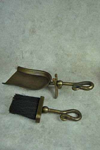 Brush and Dust pan / shovel - ideal for wood burning cast iron fires campanion