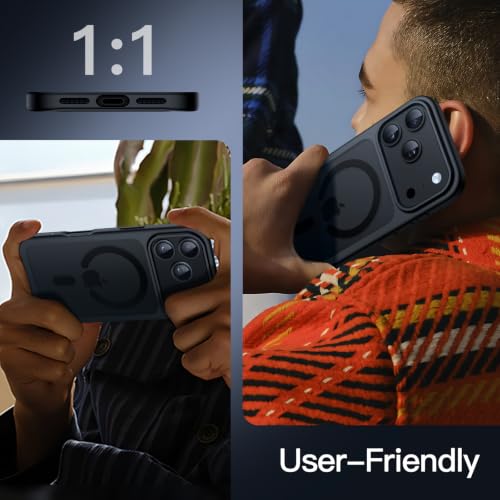 Image of JETech Magnetic Matte Cover Case for iPhone New Pro Max, Black