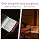 HOTUT Lightwedge Leselampe, tragbare Flaches Buchlicht zum Lesen im Bett bei Nacht, LED Buchlampe, Panel Book Light, Augenschutz leselicht buch Buchseite Licht, Geschenk für Buchliebhaber - Rosa