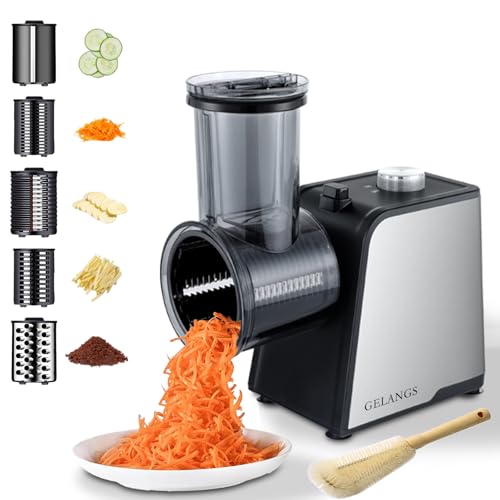 5 In 1 Electric vegetable slicer，300W Electric Cheese Grater Salad...