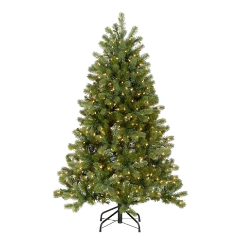 National Tree Company 4.5ft Pre-Lit Downswept Douglas Fir Christmas Tree