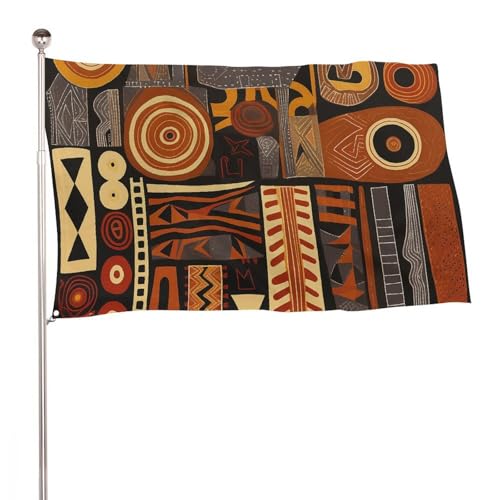Drapeaux d'extérieur de 60 x 90 cm orange et rouge en polyester robustes