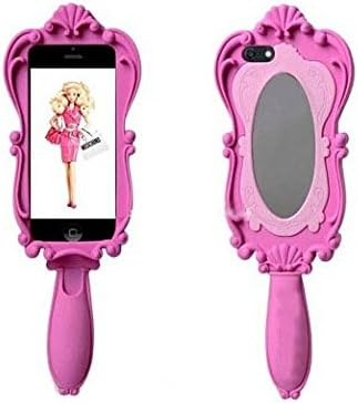 Singeek Newest Doll Pink Mirror Silicone Magic Mobile Phone Cover Case For iphone 5/5s