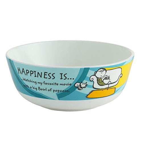 Clay Craft Ceramic Happiness Is Snack/Cereal Bowl, Multicolour, Set Of 4 3