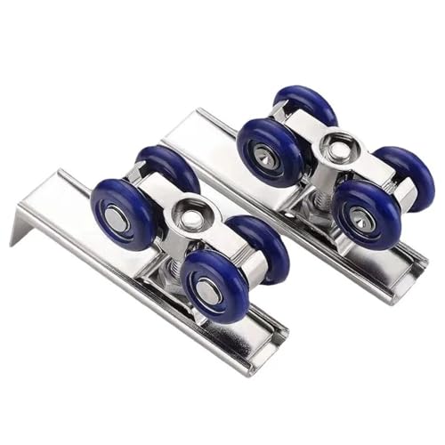 Rouleau de porte coulissante à 4 roues pour un glissement fluide et silencieux de placard