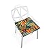 Linomo Coussin de chaise en mousse à mémoire de forme pour enfant Motif Africain 40 x 40 cm