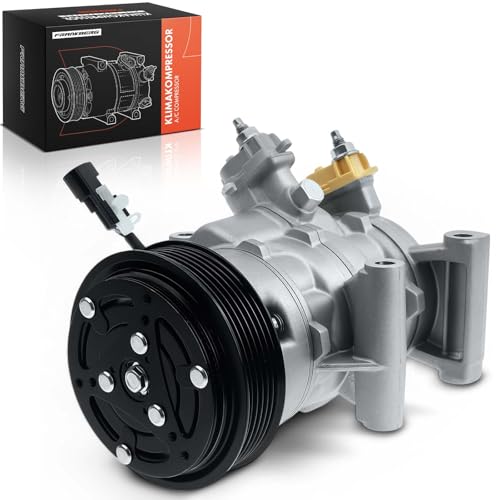 Frankberg Compresor de aire acondicionado con embrague Compatible con Fiesta Sedán Fiesta VI CB1 CCN Tourneo Courier B460 MPV KA+ FK UK Replace# E3B119D629AAincl. aceite premezclado