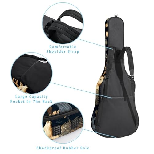 JRHEJTFZ Housse pour guitare acoustique de 1,9 cm d’épaisseur – Imperméable – Durable et élégant – Motif cerf de dessin animé, Multicolore 5., 42.9×16.9×4.7 in, Motif imprimé tendance - Les Beatles, Paul McCartney, John Lennon, RIngo Starr, George Harrison JRHEJTFZ Housse pour guitare acoustique de 1,9 cm d'épaisseur - Imperméable - Durable et élégant - Motif cerf de dessin animé, Multicolore 5., 42.9x16.9x4.7 in, Motif imprimé tendance – Image 4