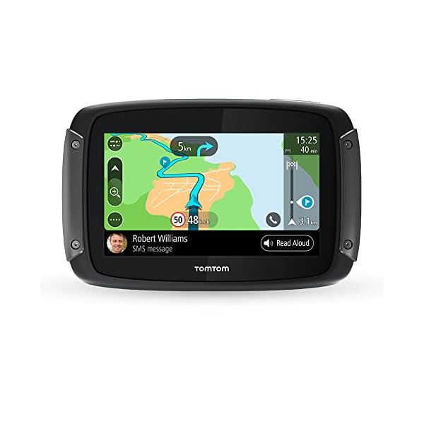 TomTom Rider 500 - GPS para motocicletas, 4.3 pulgadas con carreteras montañosas