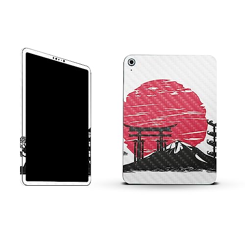 Image of MightySkins Carbon Fiber Skin Compatible with Apple iPad 10.9 inch 10th Gen (2022) Full Wrap Kit - Japanese Style | Protective Durable Textured Carbon Fiber Finish | Easy to Apply | Made in The USA
