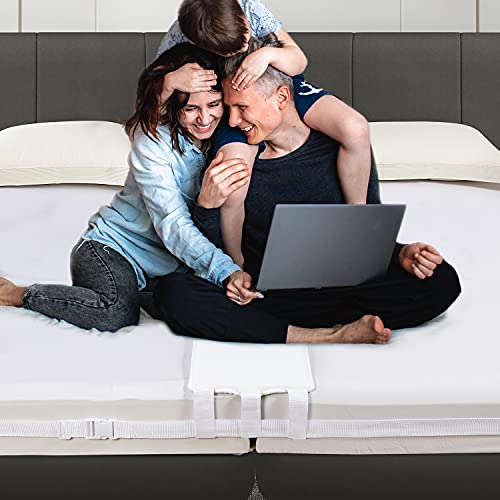 VINILITE Liebesbrücke für Matratzen 200x30cm Bettbrücke mit 6 Buckles Fixiert Spanngurten Matratzenverbinder Bettritzenfüller Ritzenfüller für Familien & Paare - Image 8