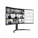 LG UltraWide 34WR55QC-B 34" Monitor Ultra Large - Lastra VA risoluzione UWQHD 3440x1440, 5ms (GtG) 100Hz, HDR 10, sRGB 99%, AMD FreeSync, curvatura 1800R, nero - 11