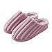 SHOBDW Couple Style Maison Pantoufles Coton Chaud Doux en Peluche Tongs Bain IntéRieur Loisirs Chaussons (Violet, 39-39.5)