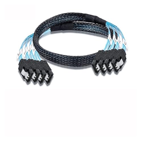 Cable 6 SATA a 6 SATA III 6Gbps S/AS 1m miniatura 5
